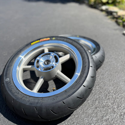 *Pre Order* 12-Inch Chrome SuperMoto Wheels for Tuttio/Yozma/Razor Etc.