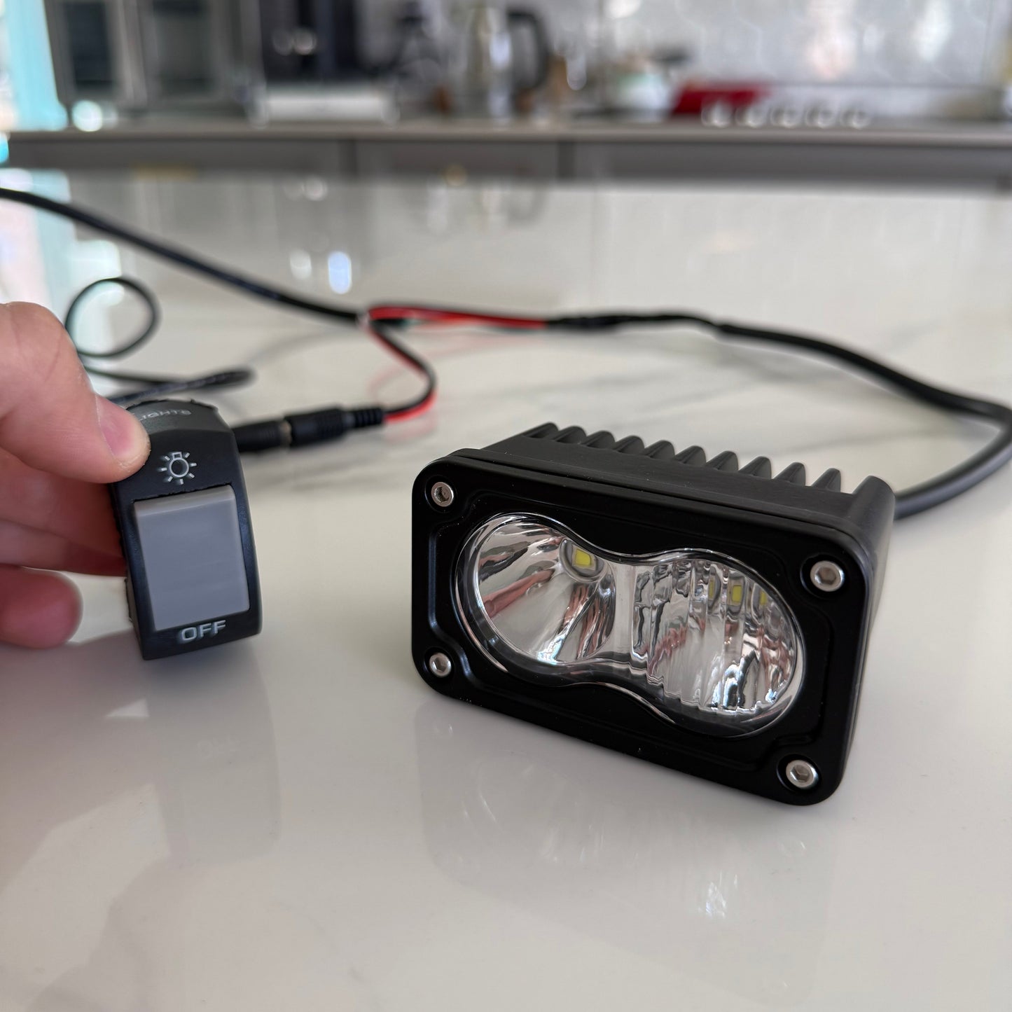 Battery Powered Baja Light w/ Switch (V2)