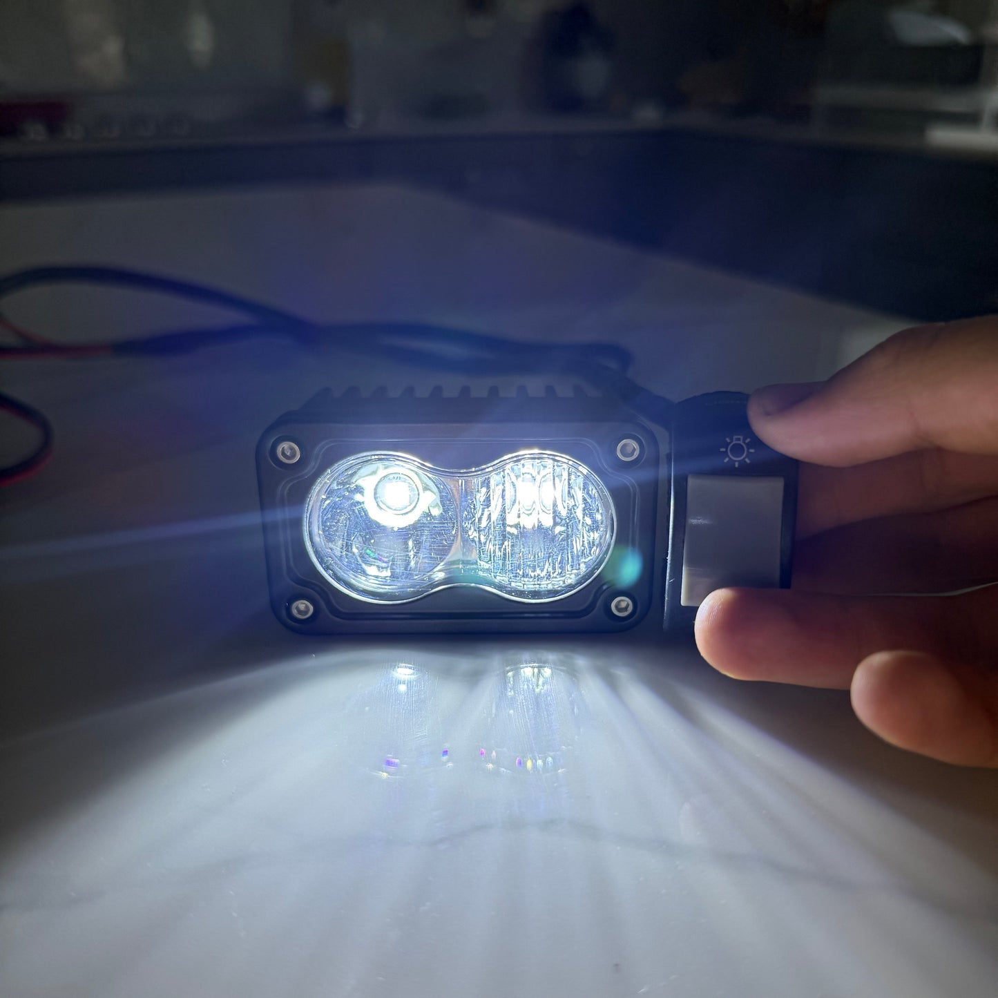 Battery Powered Baja Light w/ Switch (V2)